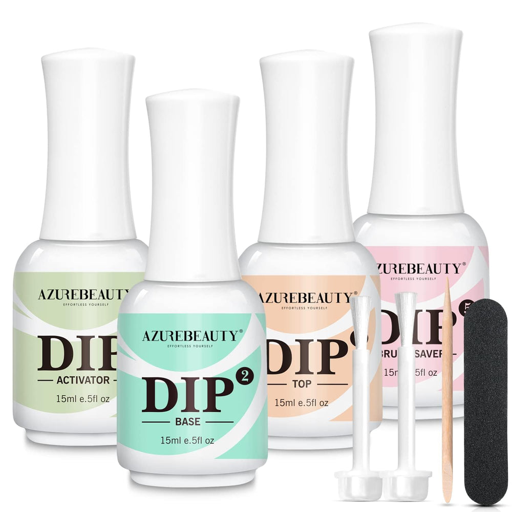 AZUREBEAUTY 4x4 dip powder kit drying without lamp: convenient at-home use.