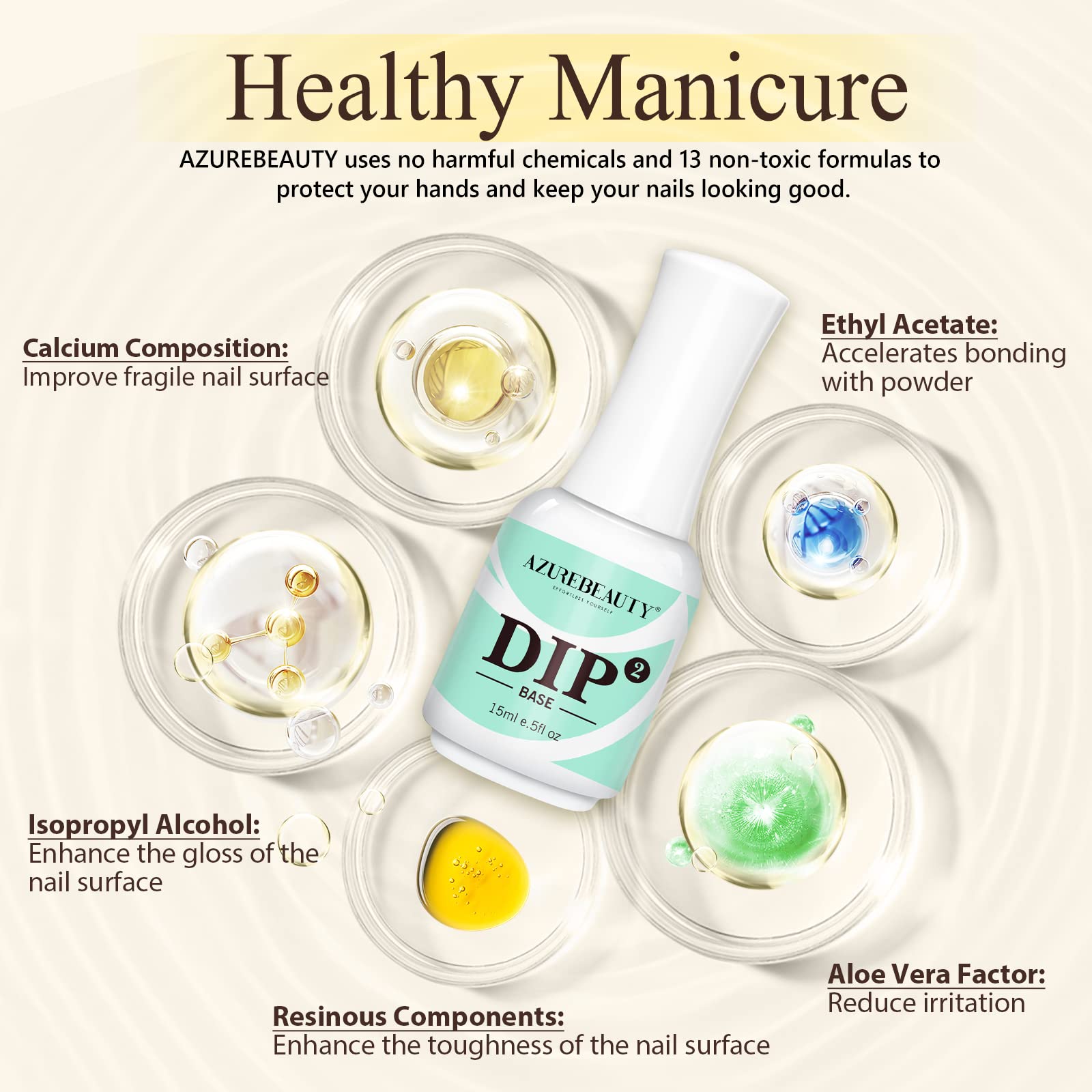 AZUREBEAUTY 4x4 dip powder kit nail stick: helps tidy nails and clean edges.