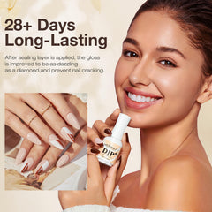 AZUREBEAUTY 4x4 dip powder kit top coat: glossy finish and protective seal.
