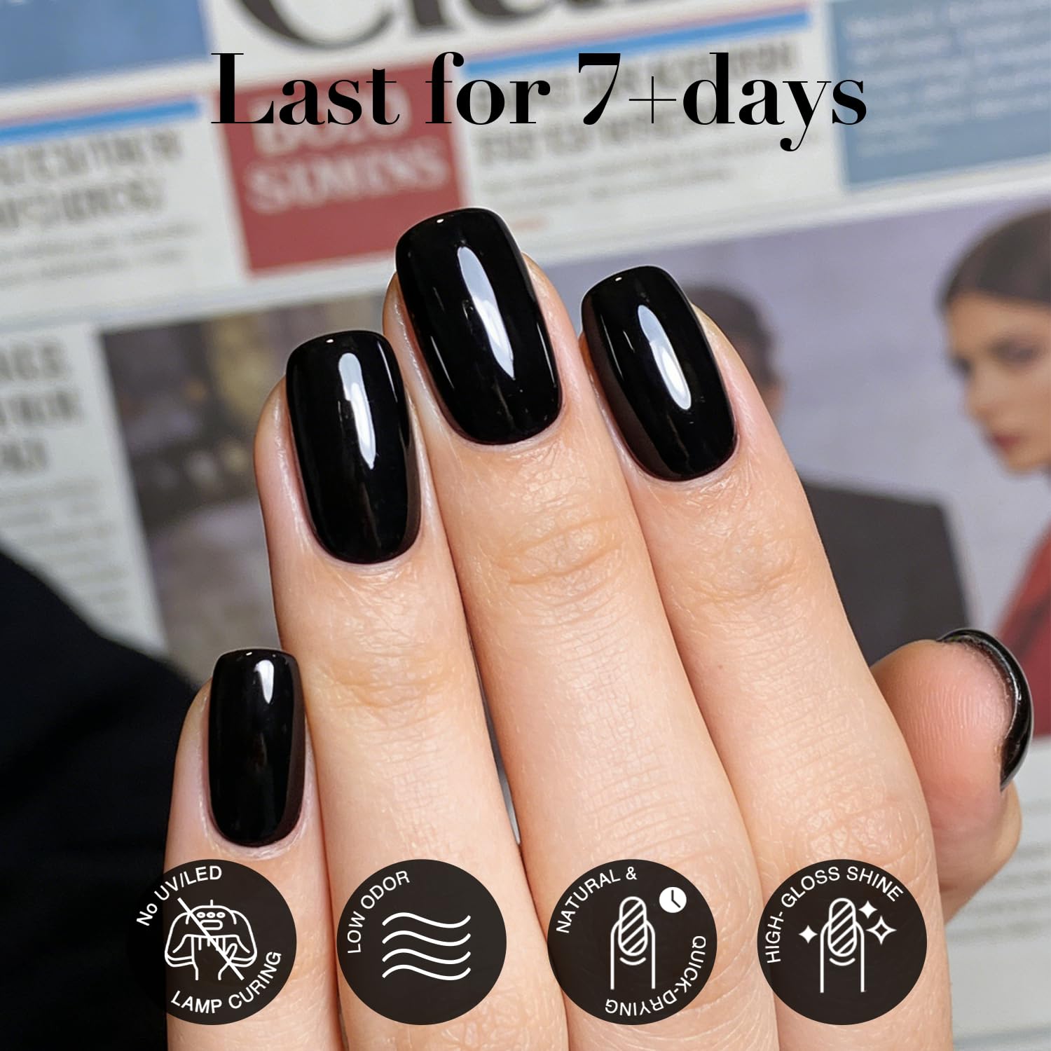 AZUREBEAUTY brush stroke reveals smooth application in black shade.