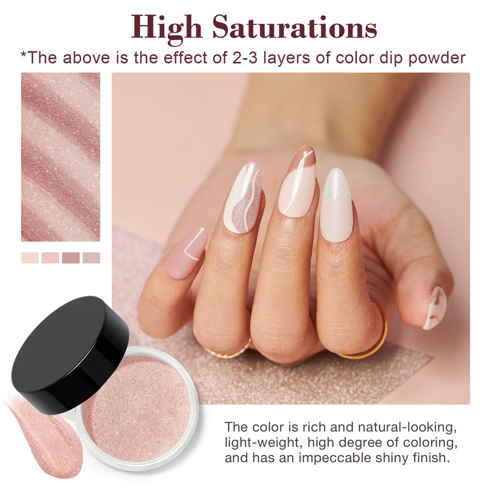 AzureBeauty brown dip powder 10g for warm tones