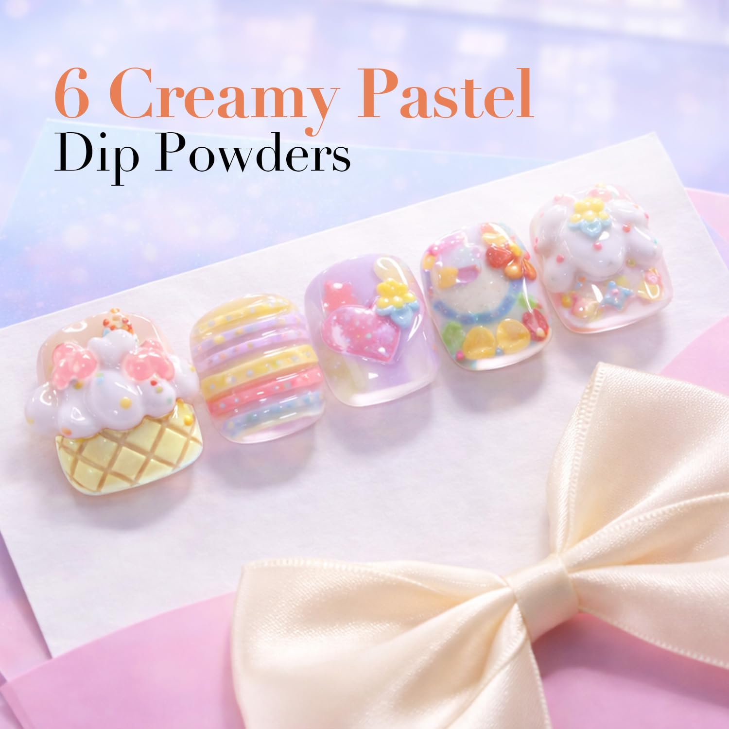 AZUREBEAUTY buttercream dip powder offers vibrant color and smooth application.