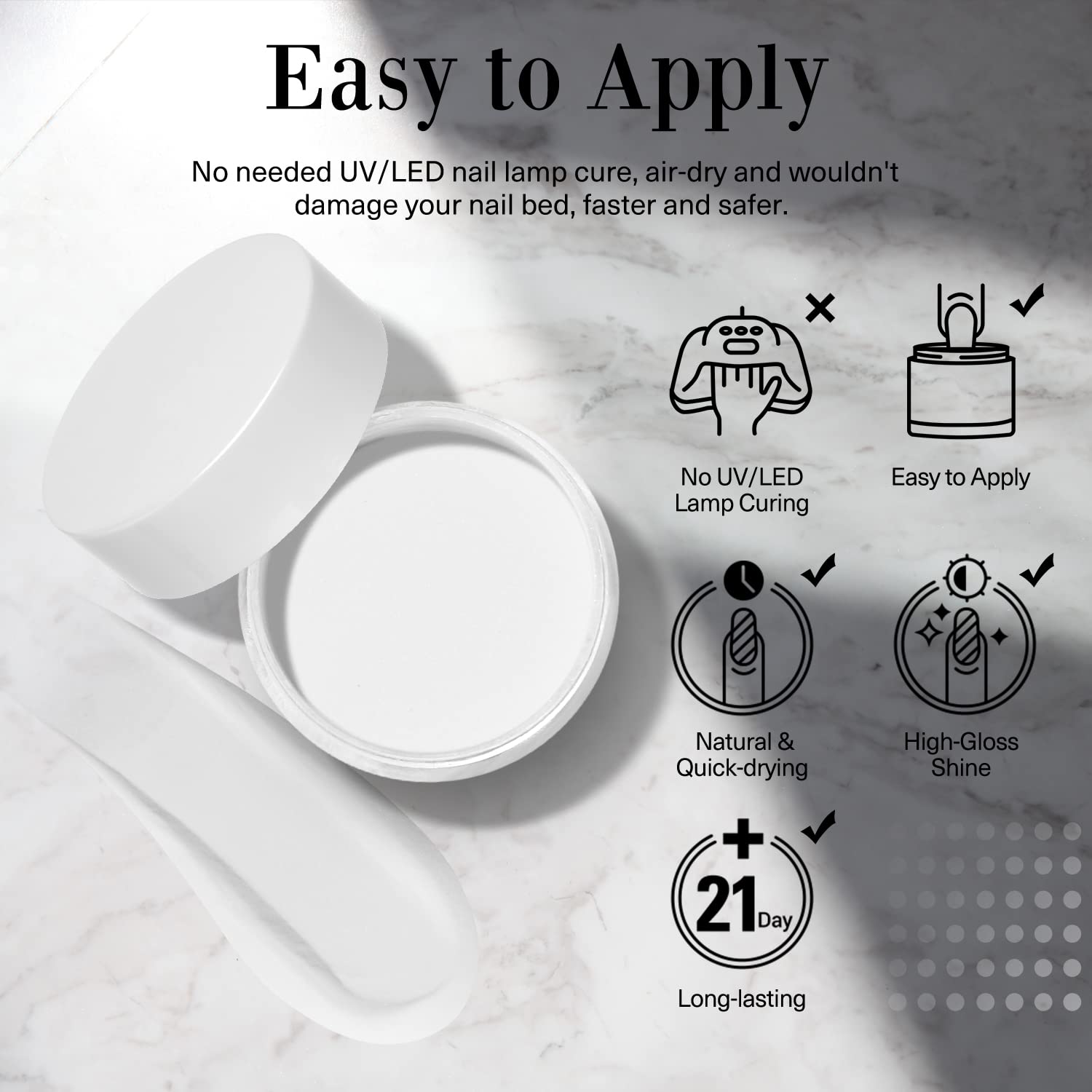 AZUREBEAUTY Chip-resistant powder protects nails during daily wear