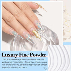 AZUREBEAUTY Crystal French kit enables pristine French tips with durability
