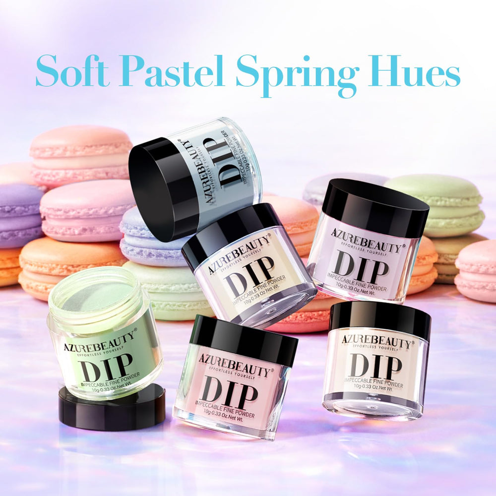AZUREBEAUTY dip powder guide for beginners to DIY nails.