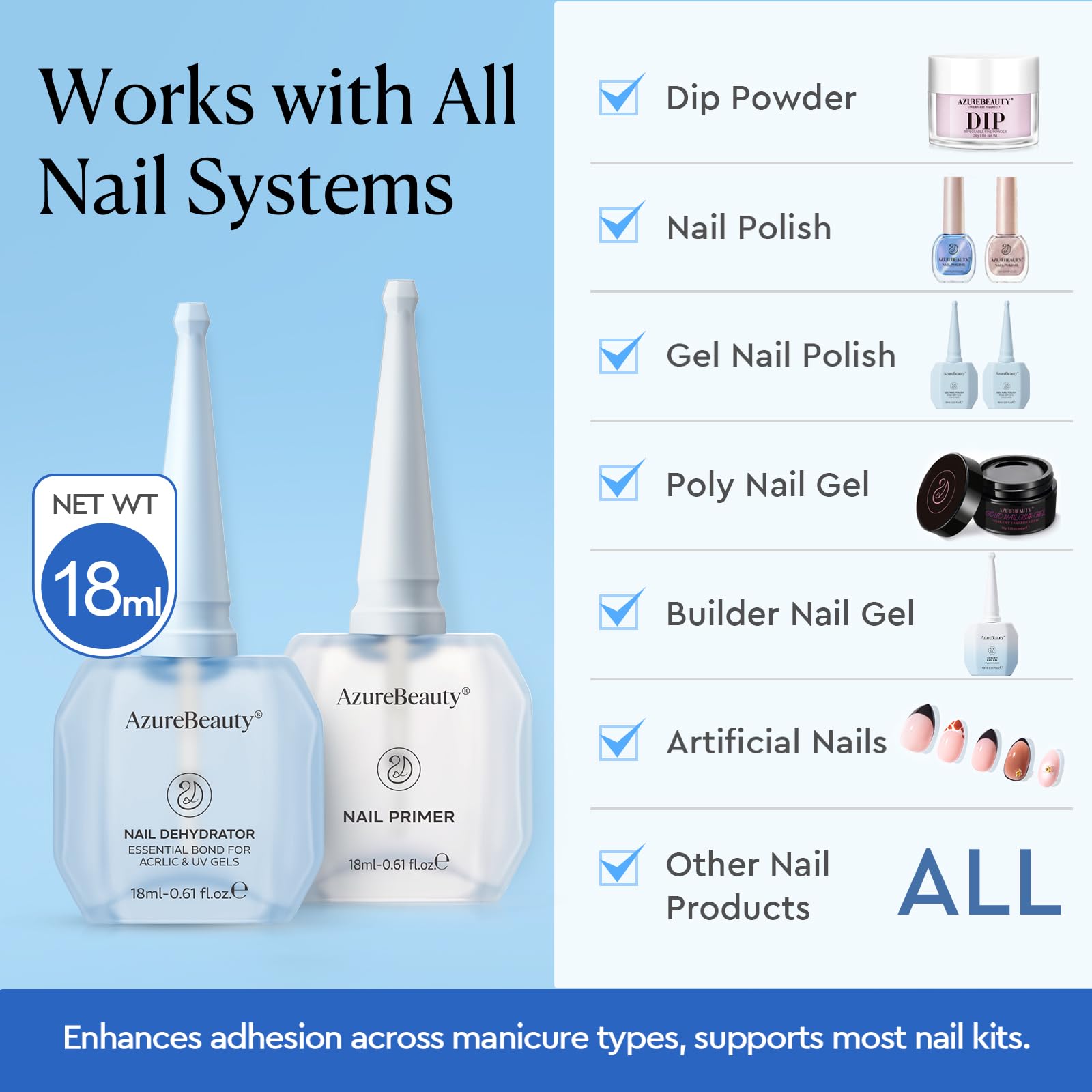 AzureBeauty label close-up notes low odor and safe formula