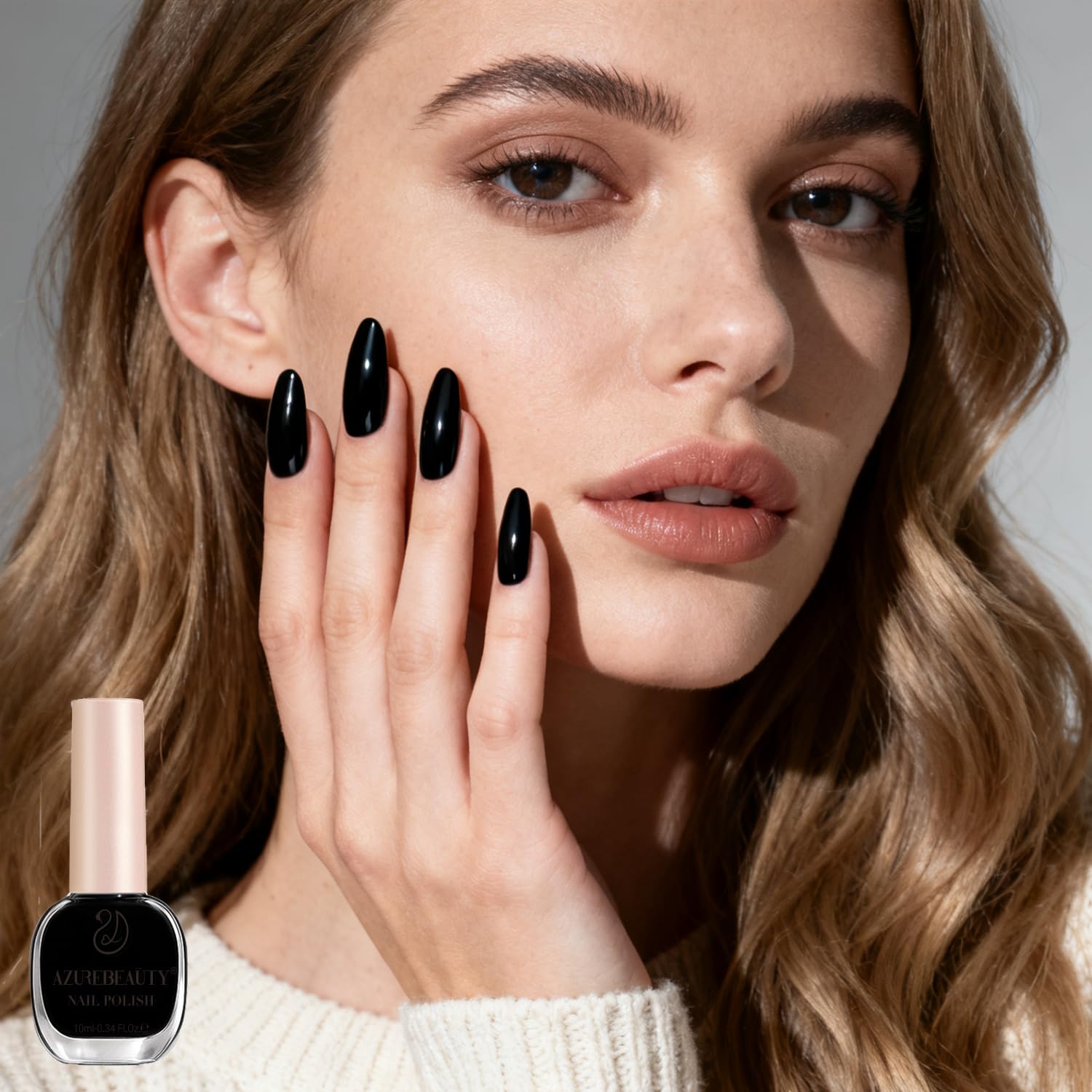 AZUREBEAUTY high-coverage black color delivers a rich finish.