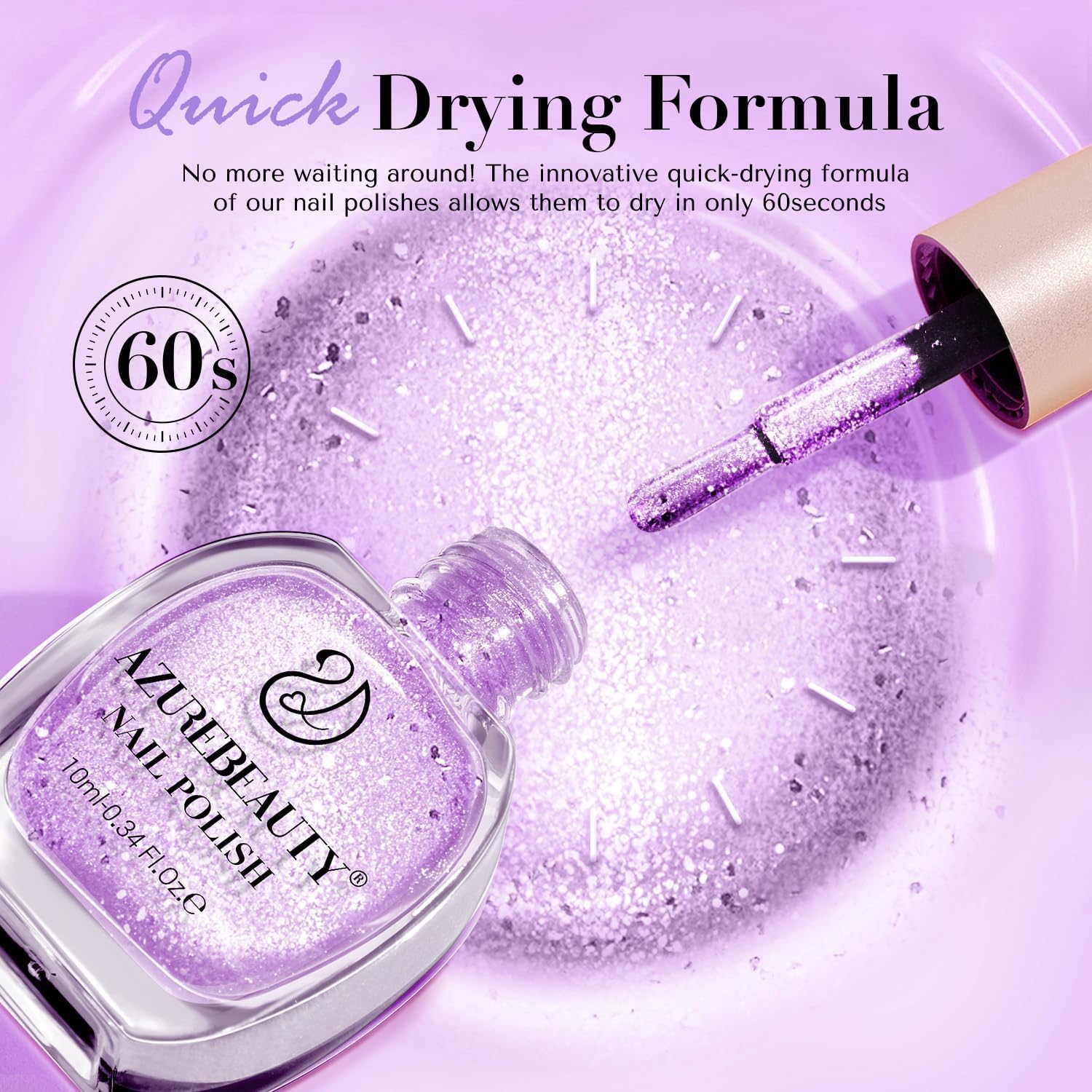 AZUREBEAUTY natural-effect varnish lets nails breathe.