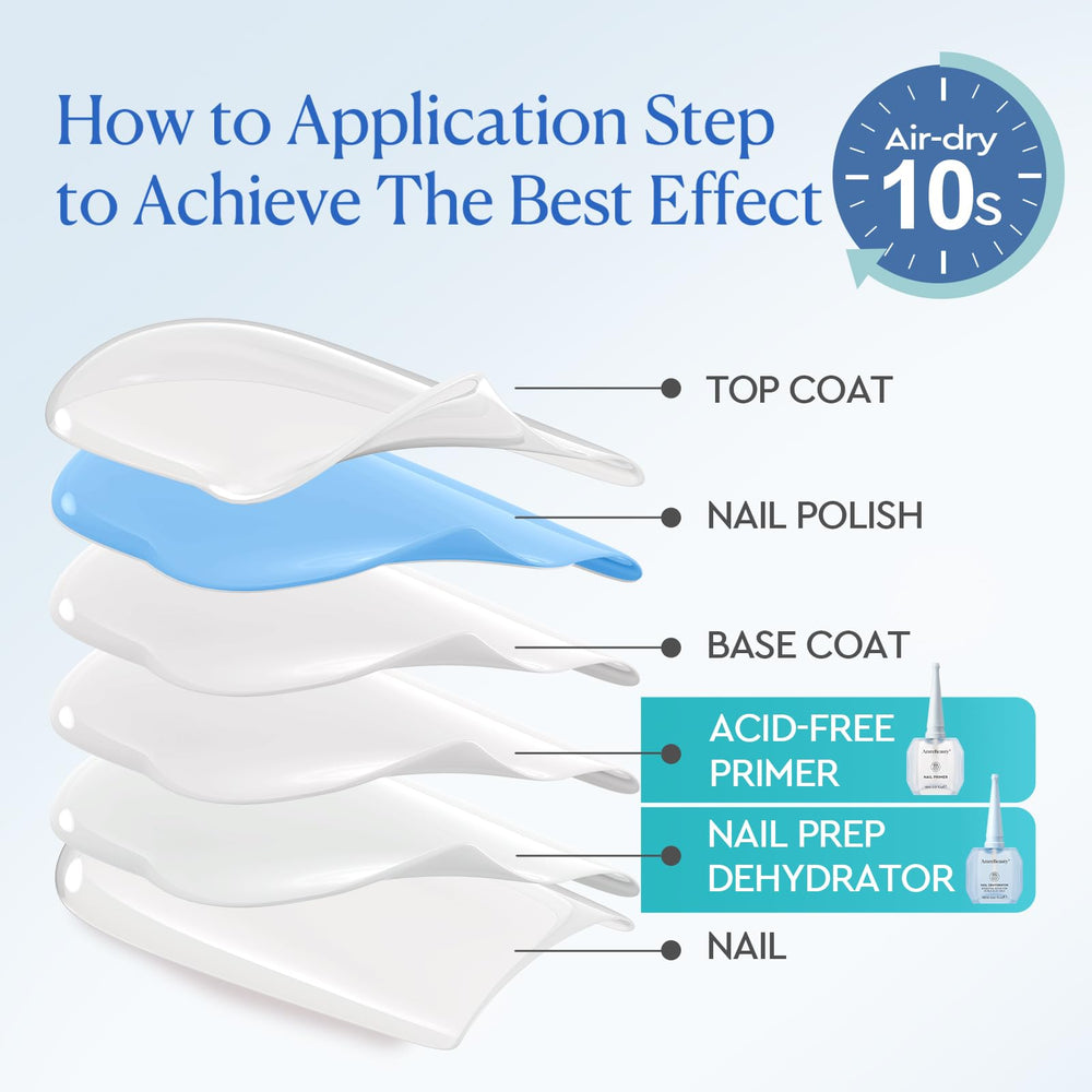 AzureBeauty packaging on desk suggests easy at-home prep for manicures