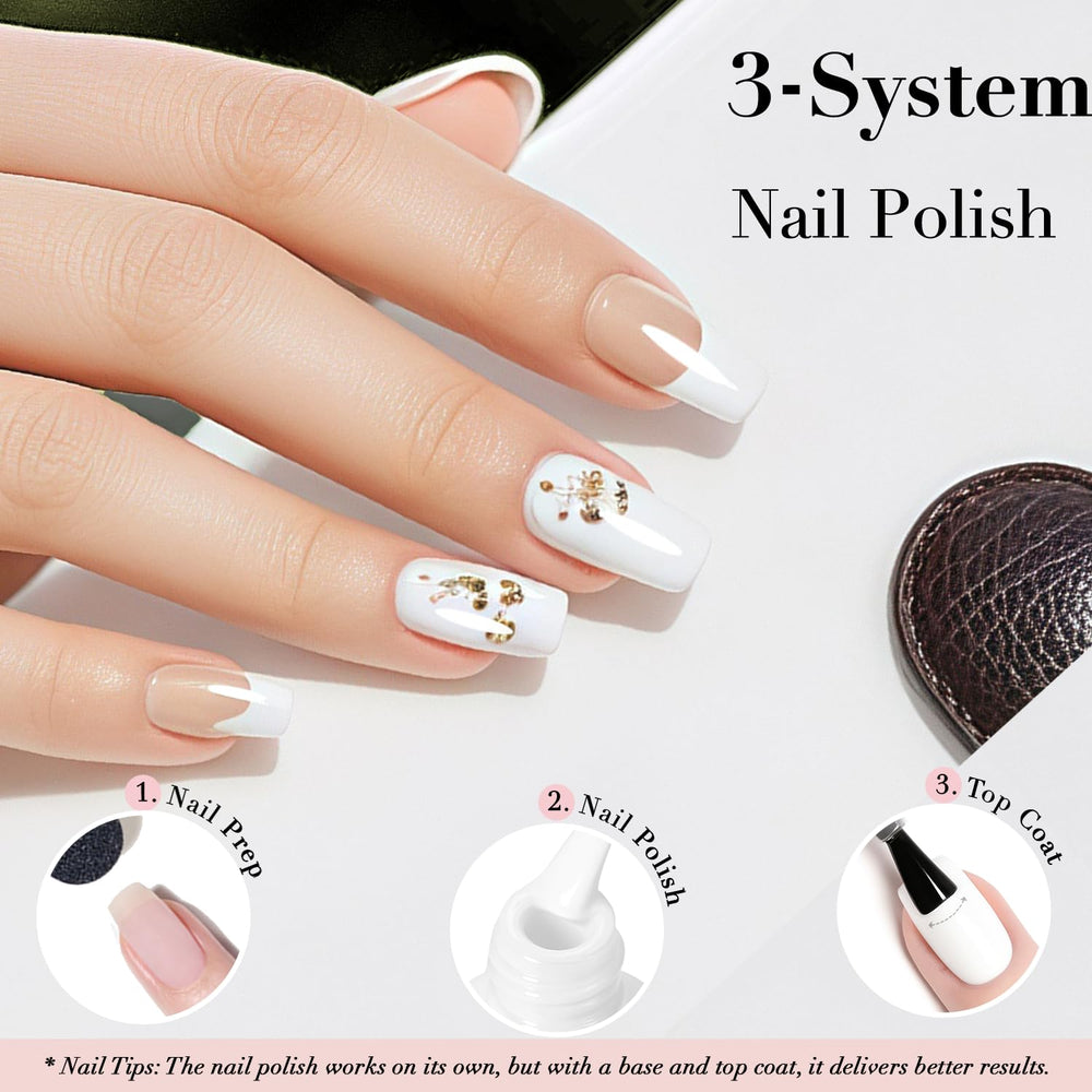 AzureBeauty formula nourishes nails with vitamin E and plant extracts.