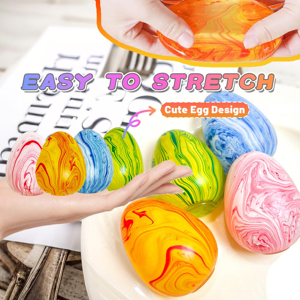 Azurphoric Stress Egg marble pattern squeeze to relieve daily tension.