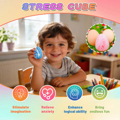 Azurphoric Stress Egg silicone texture highlighting durability and easy cleaning.