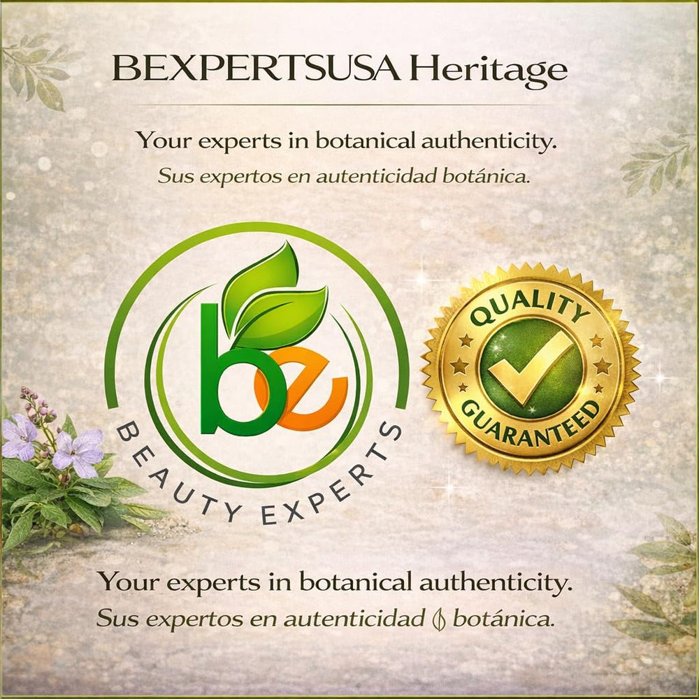 B-Experts Cuachalalate Tea label close-up emphasizing authenticity.