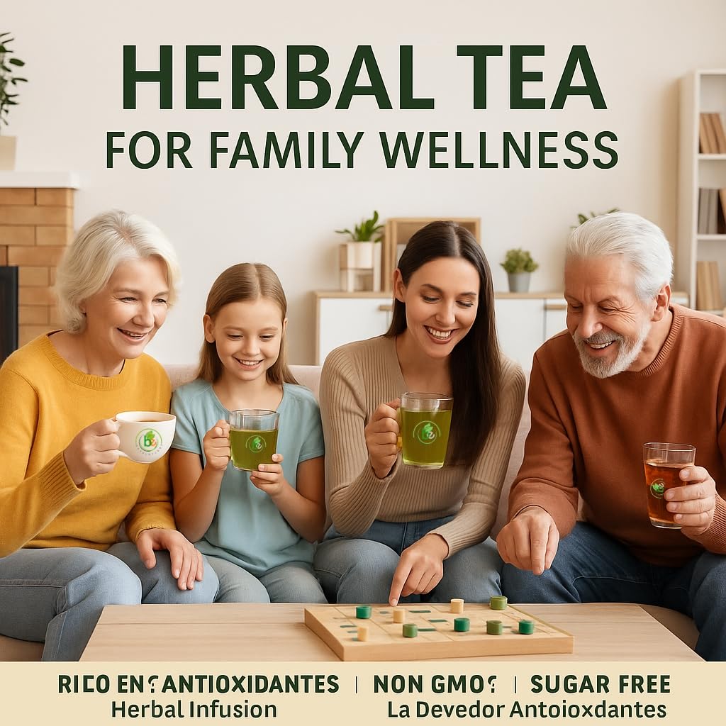 B-Experts natural ingredients banner suggests caffeine-free choice