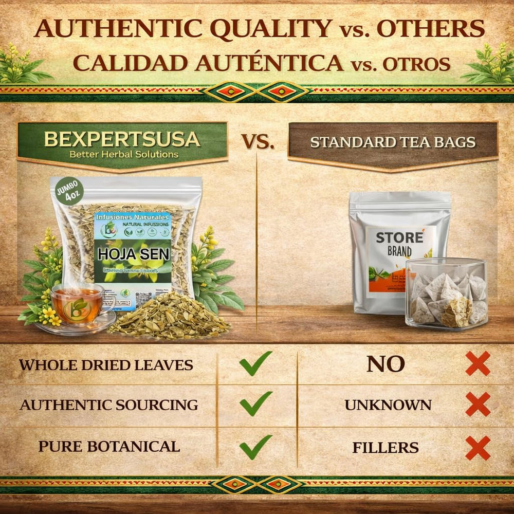 B-Experts Senna tea vegan and gluten-free label on bag