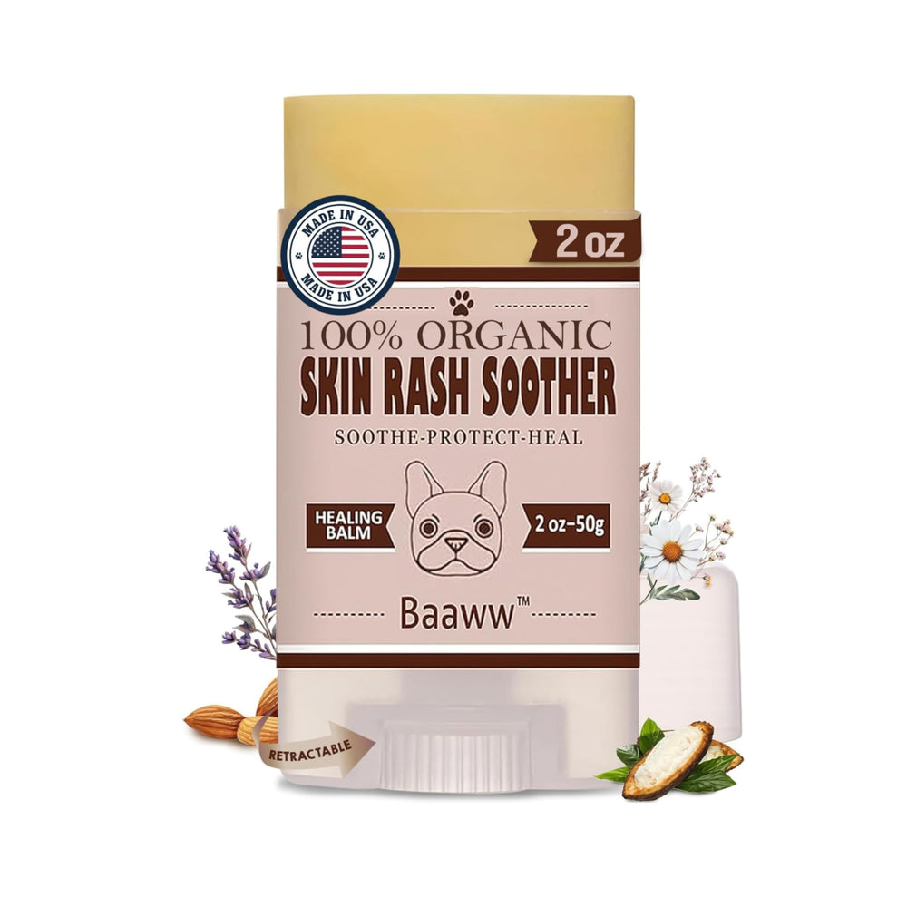 Baaww hot-spot-relief-balm on irritated skin provides soothing comfort