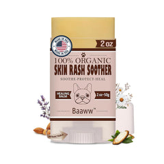 Baaww hot-spot-relief-balm on irritated skin provides soothing comfort