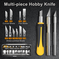 BaBaYang precision blades collection includes 13 high-carbon steel blades for versatile cuts.