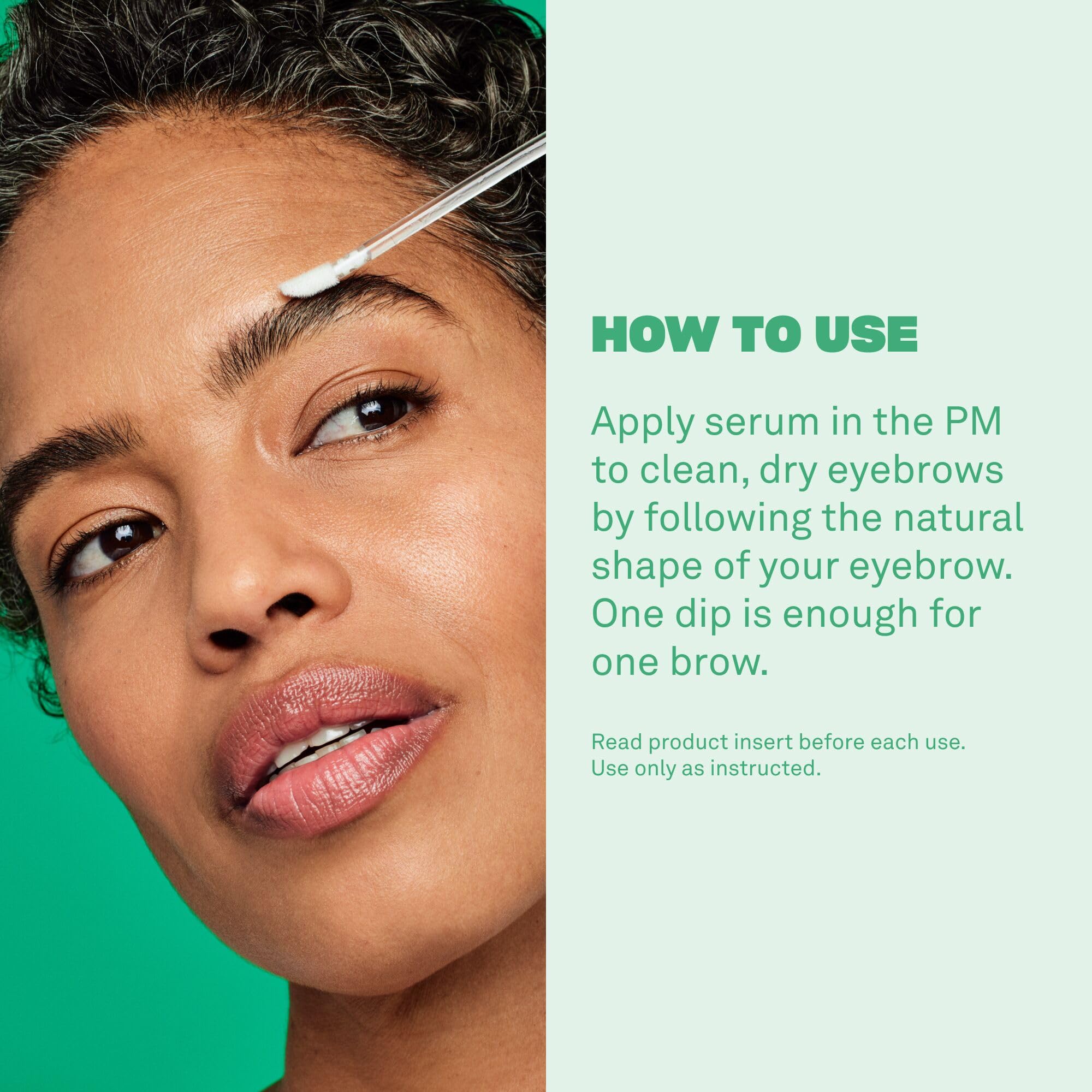 Ingredients label highlights castor oil and biotin in BABE ORIGINAL Brow Serum