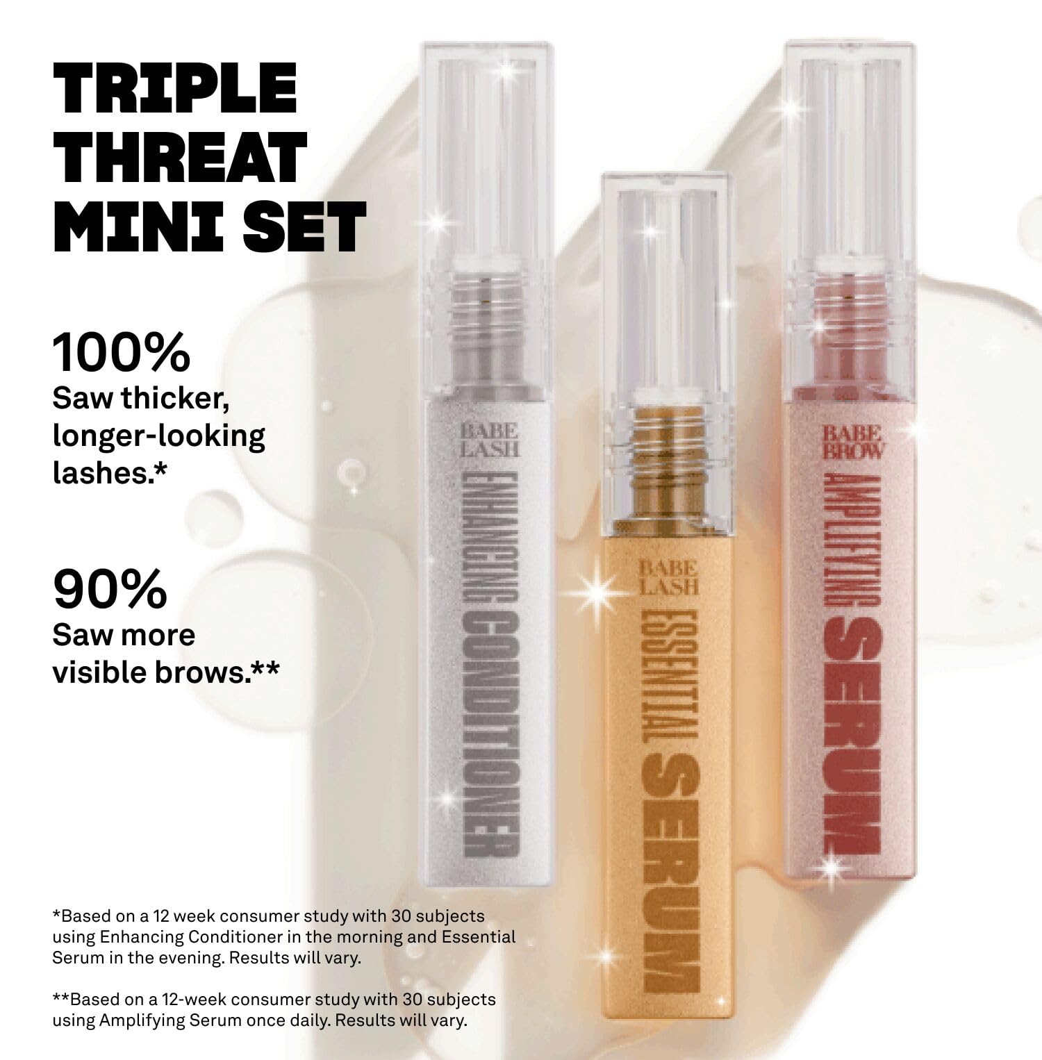 BABE ORIGINAL Lash Conditioner brush detail for even distribution