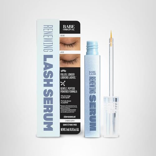 Babe Original Renewing Lash Serum vegan cruelty-free icon reinforces ethical use.