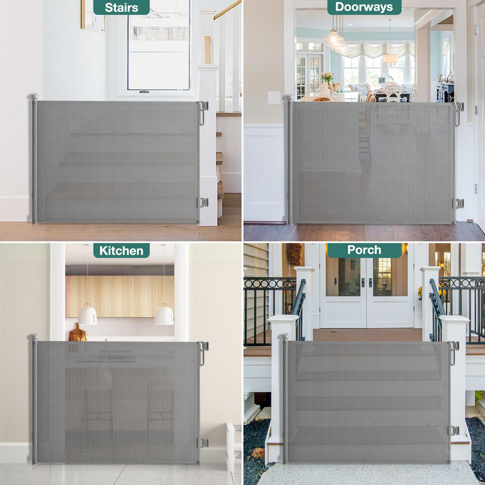 Babepai gray durable gate blends with family living spaces