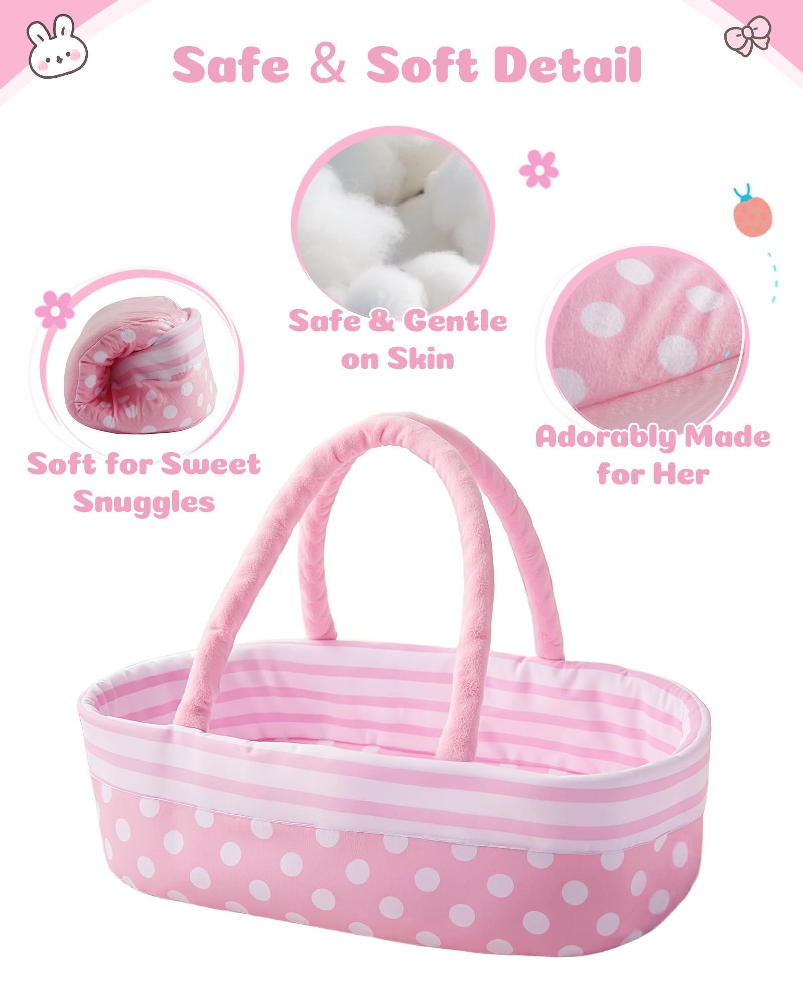 Babeside doll toy for interactive caregiver role-play