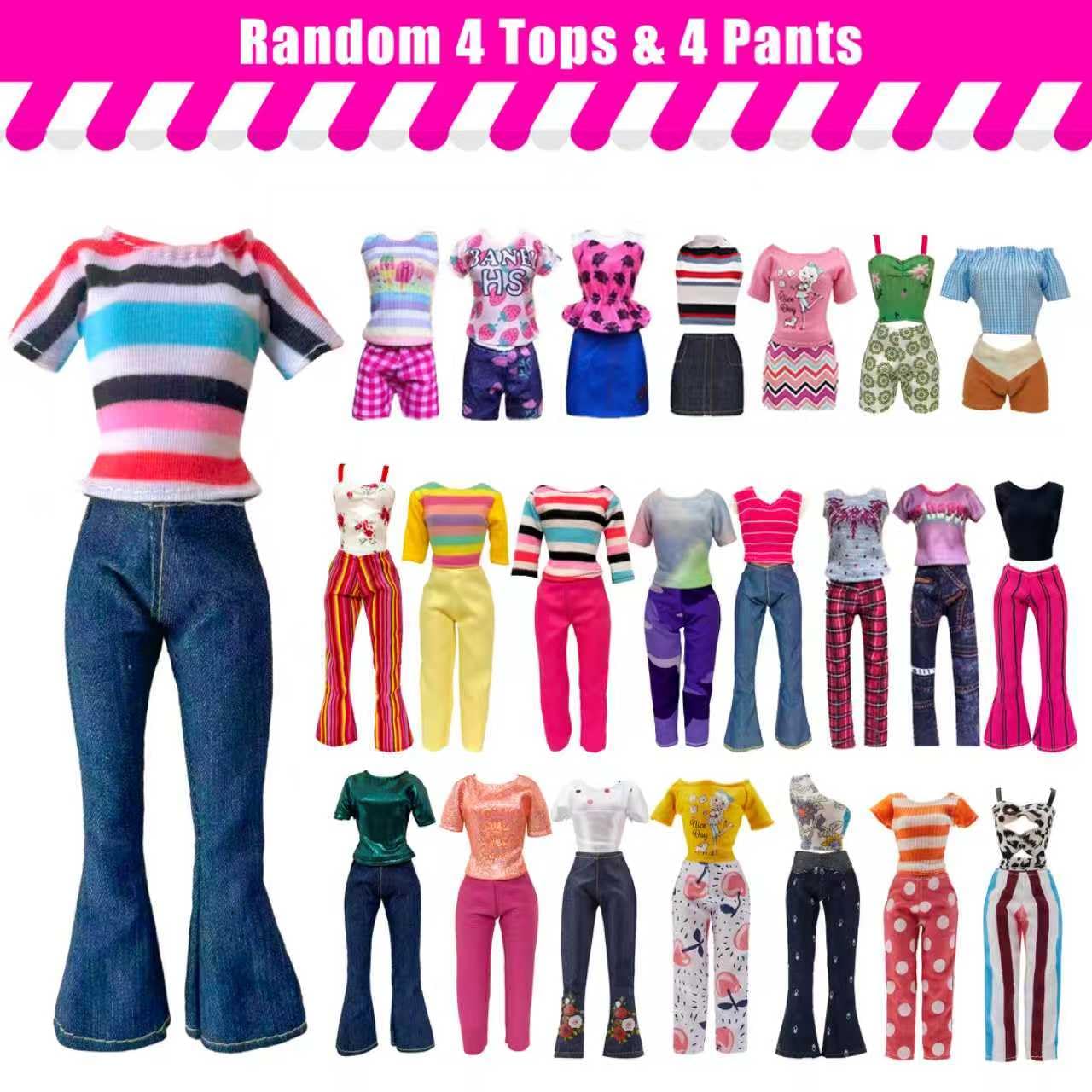 Babeilei 4 tops and 4 pants enable quick wardrobe changes
