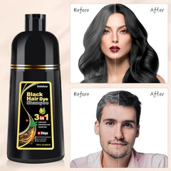 Bablabear gray hair before-after shows natural tone and coverage on roots