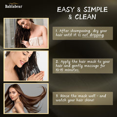 Bablabear Hair Mask cream texture in a jar
