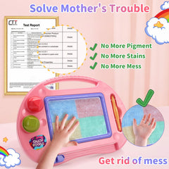 BABLOCVID board and stamps set to boost fine motor skills.