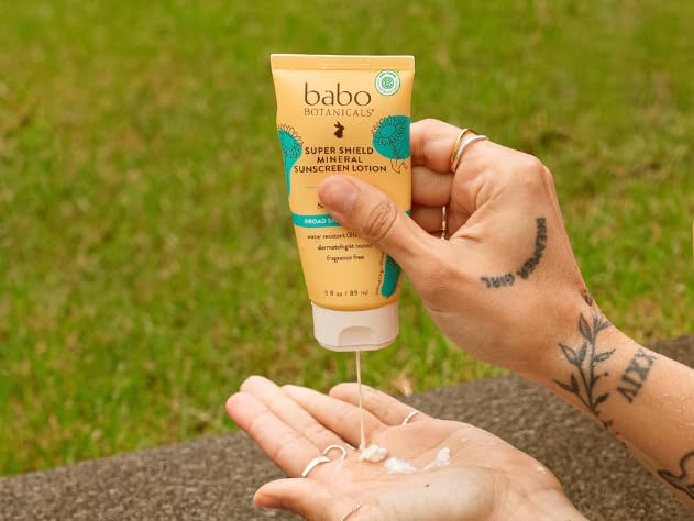 Babo Botanicals 3 oz bottle ready for everyday sun protection on face and body.