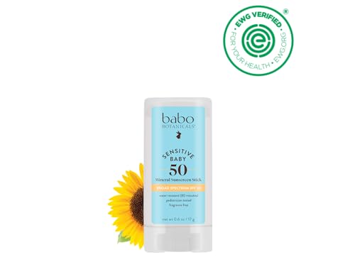 Babo Botanicals fragrance-free label for sensitive baby skin.