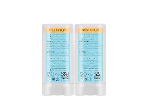 Babo Botanicals sunscreen stick demonstrates easy, mess-free glide-on application for busy families.