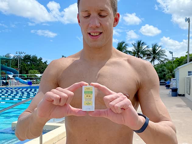 Babo Botanicals SPF50 Stick reef-friendly mineral sunscreen.
