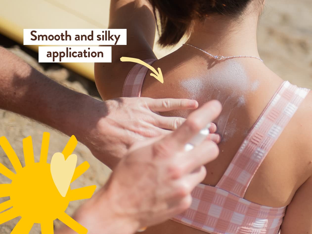 Babo Botanicals Swim & Sport sunscreen with passion fruit oil for lasting hydration.