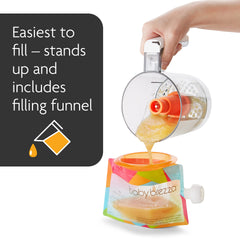 Baby Brezza pouch with leak-proof zipper for secure storage