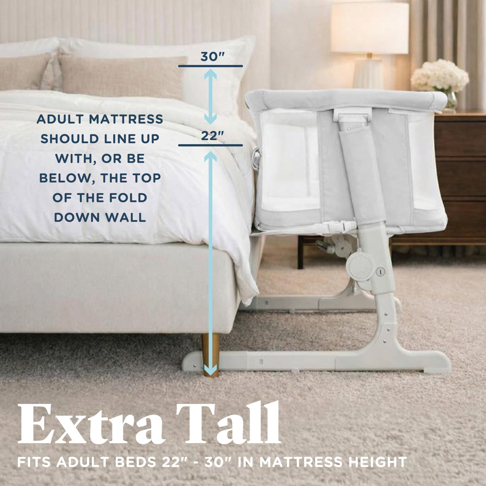 Baby Delight Beside Me Dreamer Bassinet is lightweight and portable for room-to-room use.