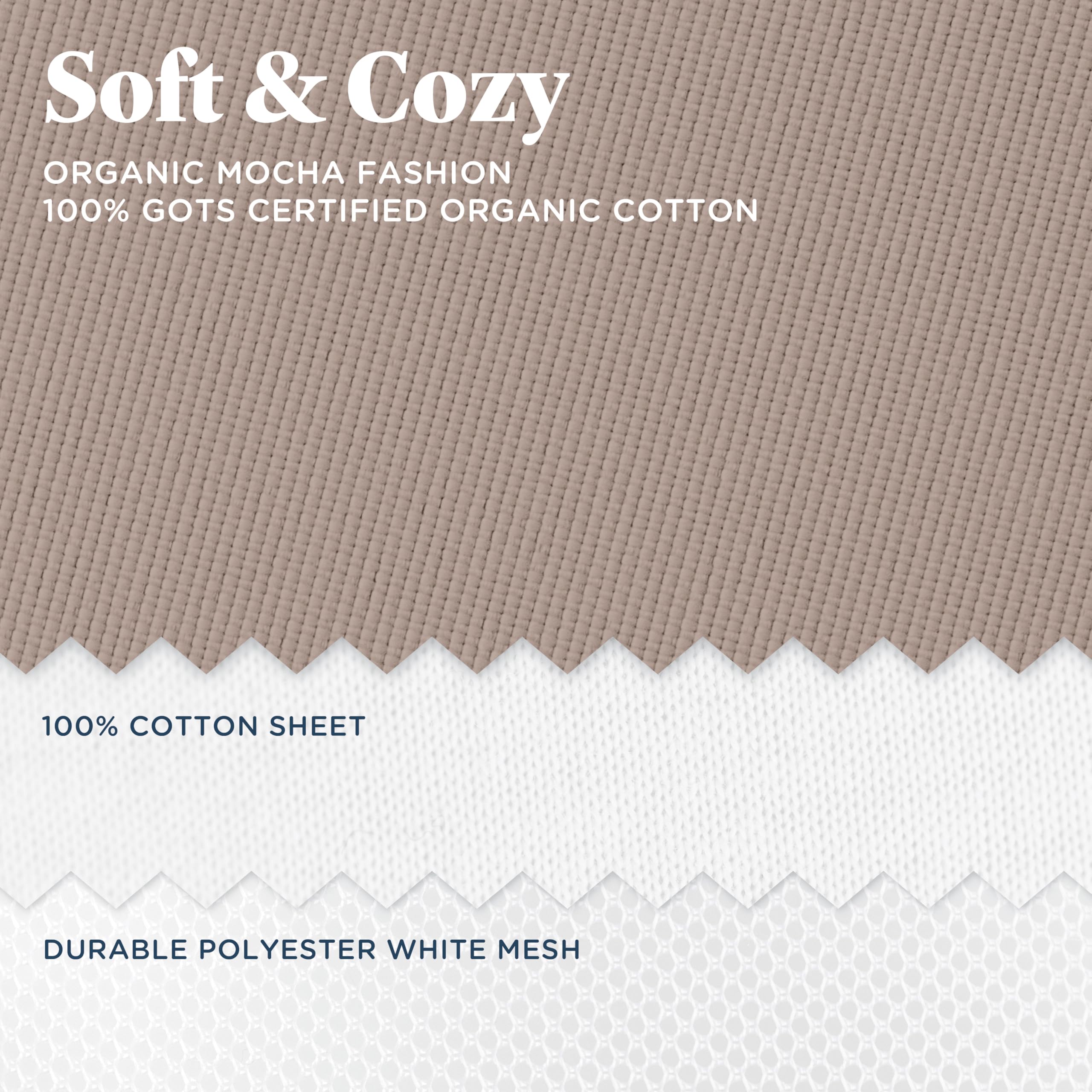 Mocha color finish on Baby Delight Dreamer Bassinet