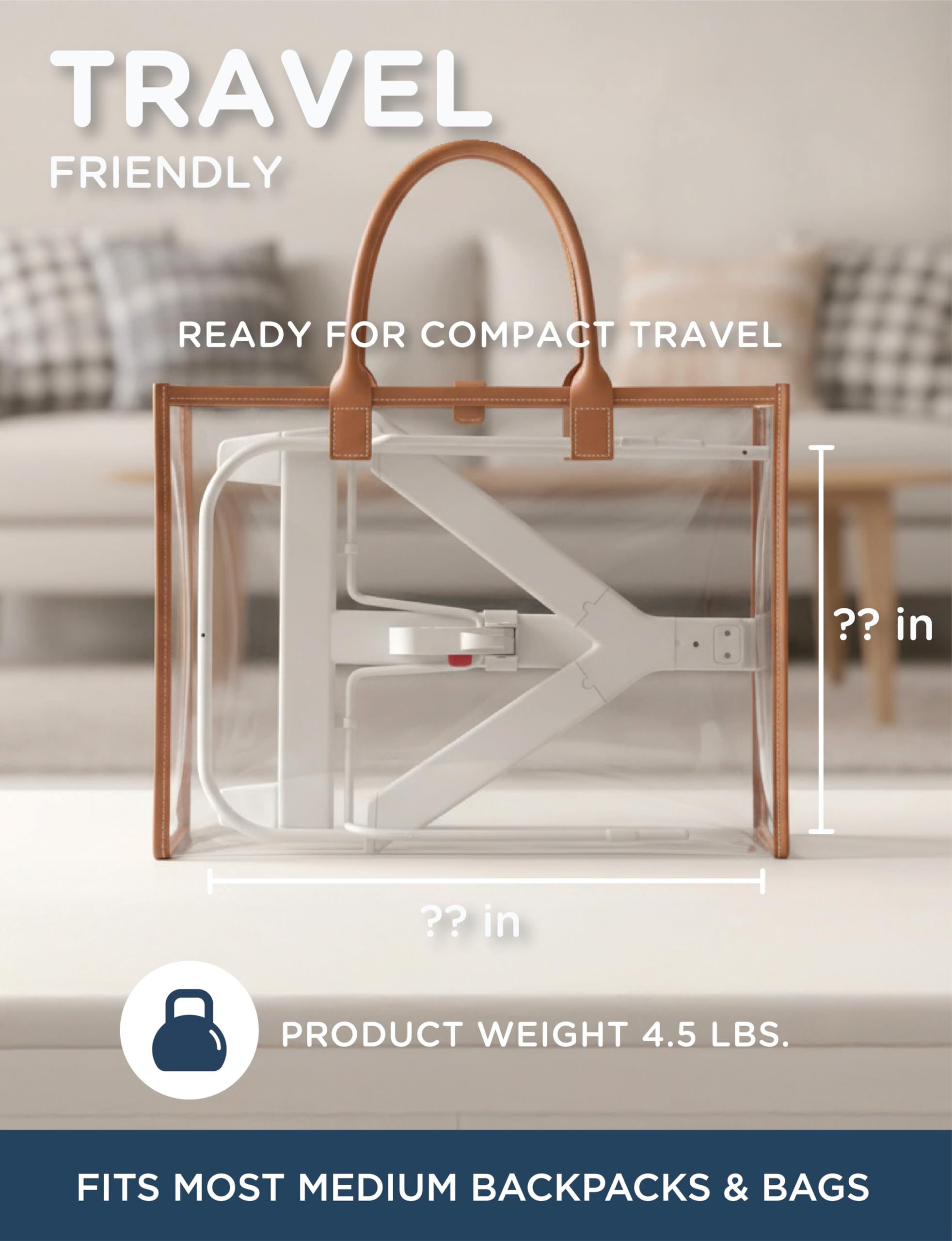 Lightweight Highland Bouncer frame for simple room-to-room movement