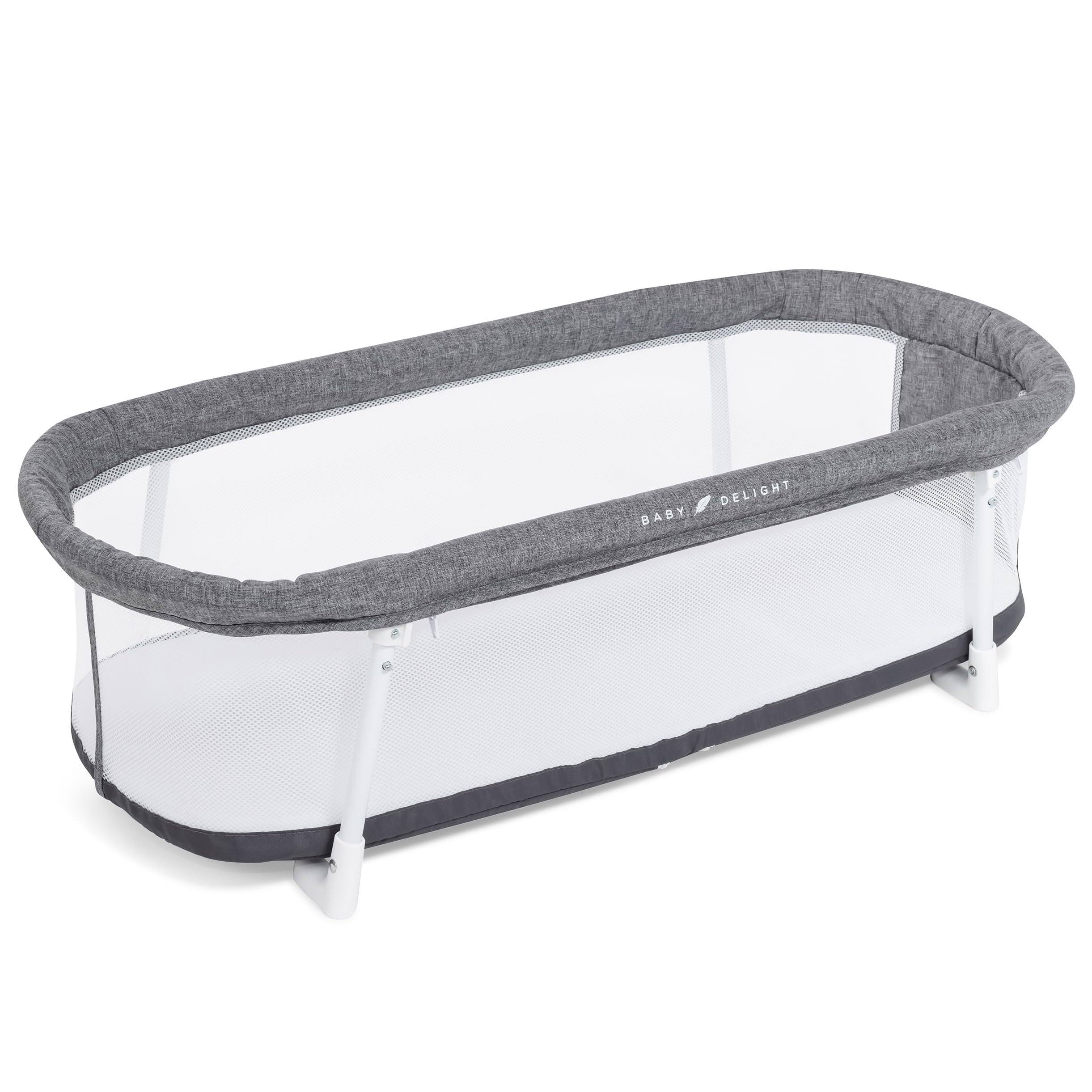 Baby Delight Snuggle Nest Bassinet folded compact for travel