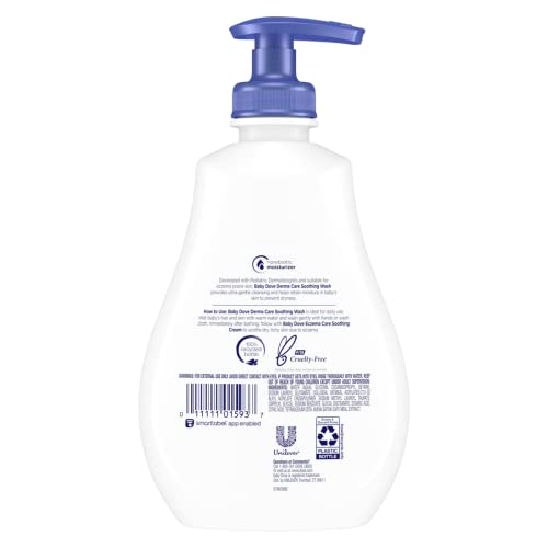 Close-up of colloidal oatmeal in Baby Dove Soothing Wash for sensitive skin.