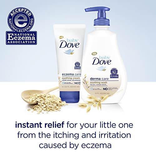 National Eczema Association accepted badge featured on Baby Dove Soothing Wash.