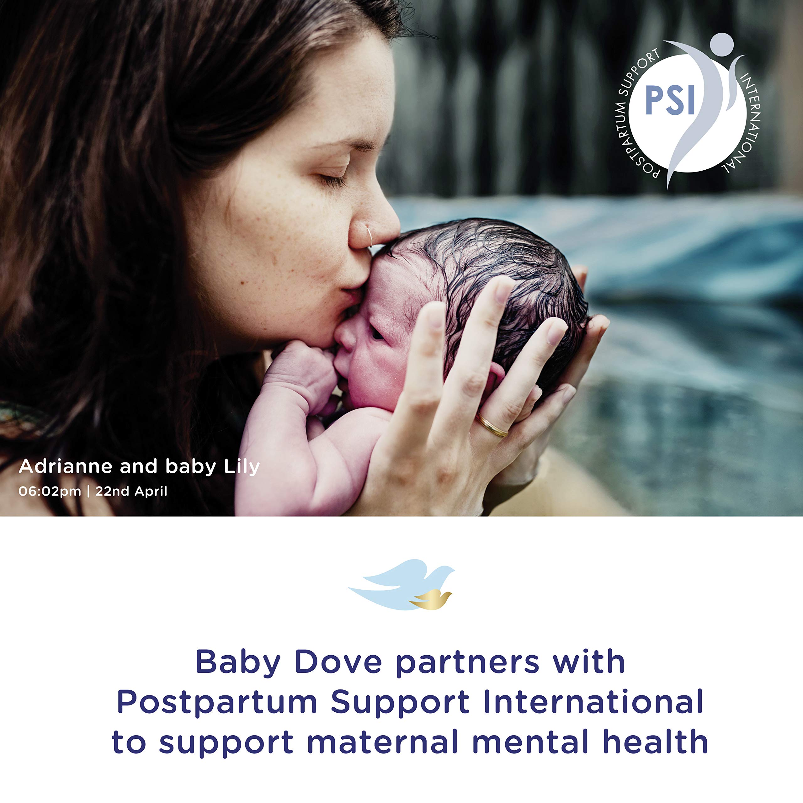 Baby Dove Pediatrician-tested reassurance for daily bath routine.