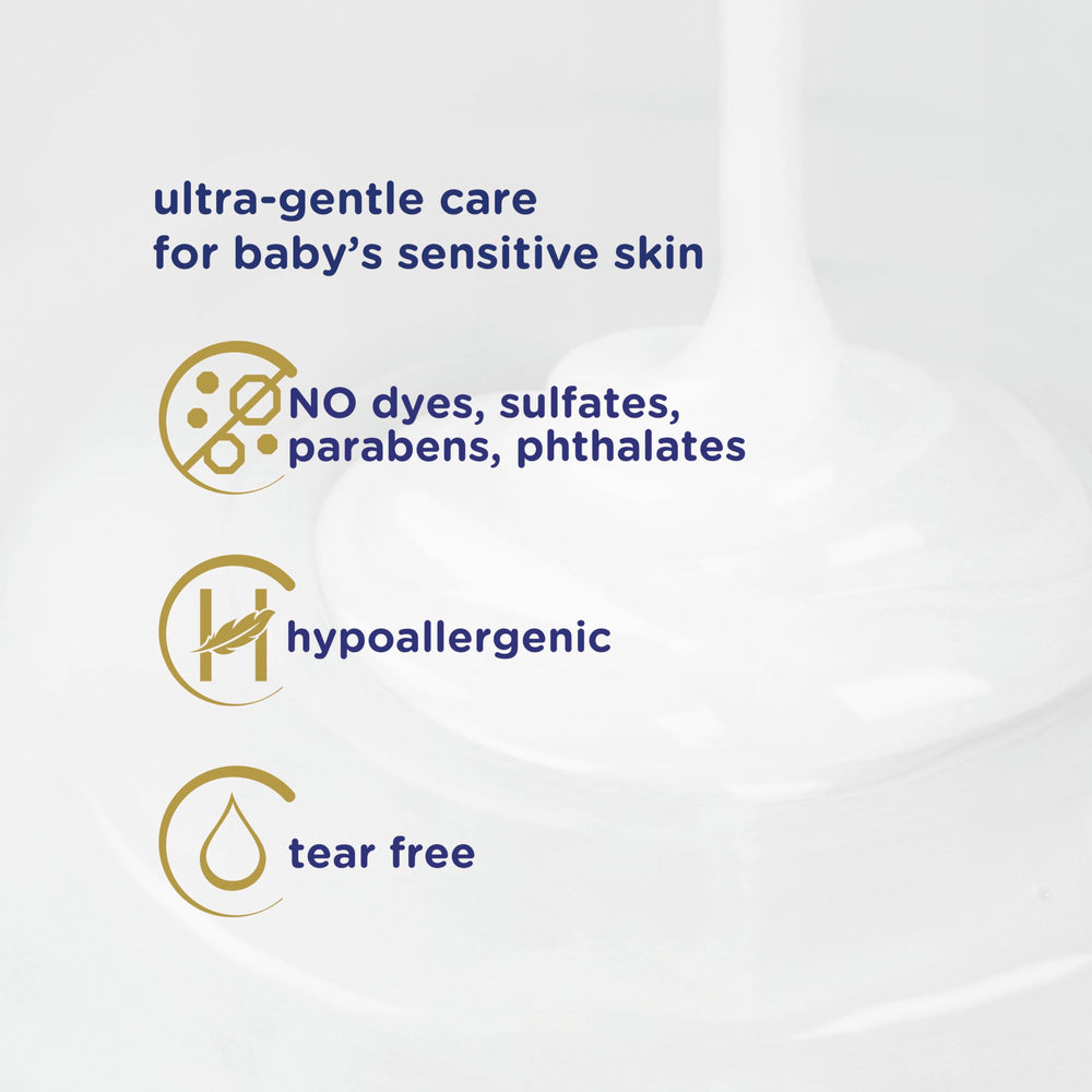 Baby Dove Prebiotic-moisture illustration highlights replenishing natural skin moisture.