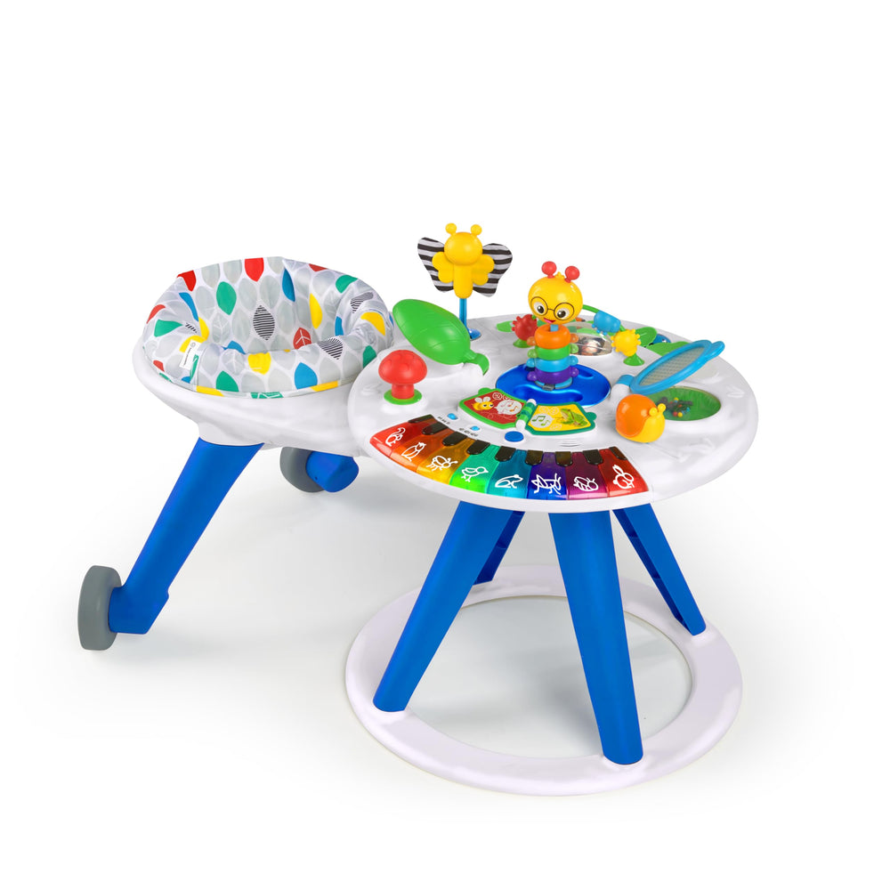 Baby Einstein Around We Grow walker-table setup enabling 360-degree exploration