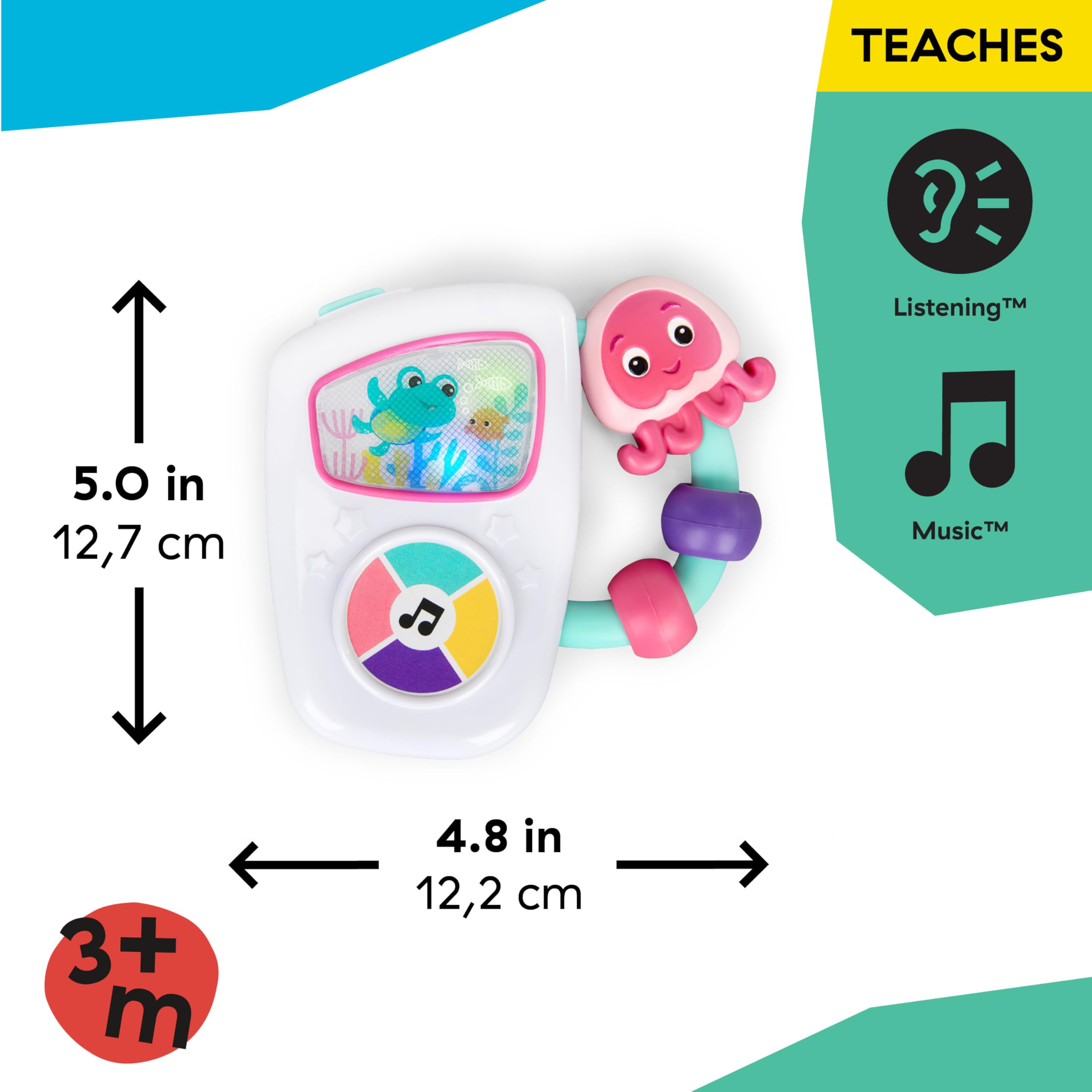 Baby Einstein toys ship with demo batteries for quick use.