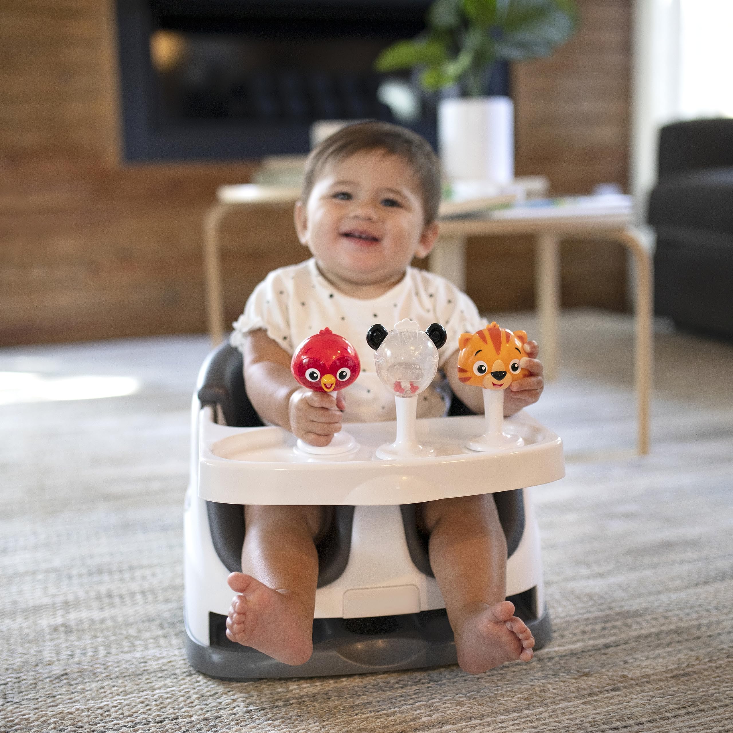 Baby Einstein friendly-face closeup invites easy grasp and early motor exploration.