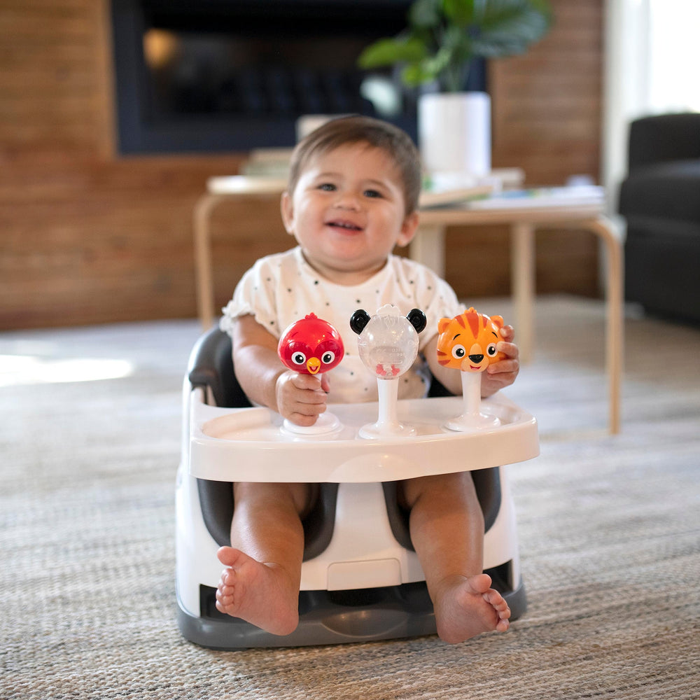 Baby Einstein friendly-face closeup invites easy grasp and early motor exploration.