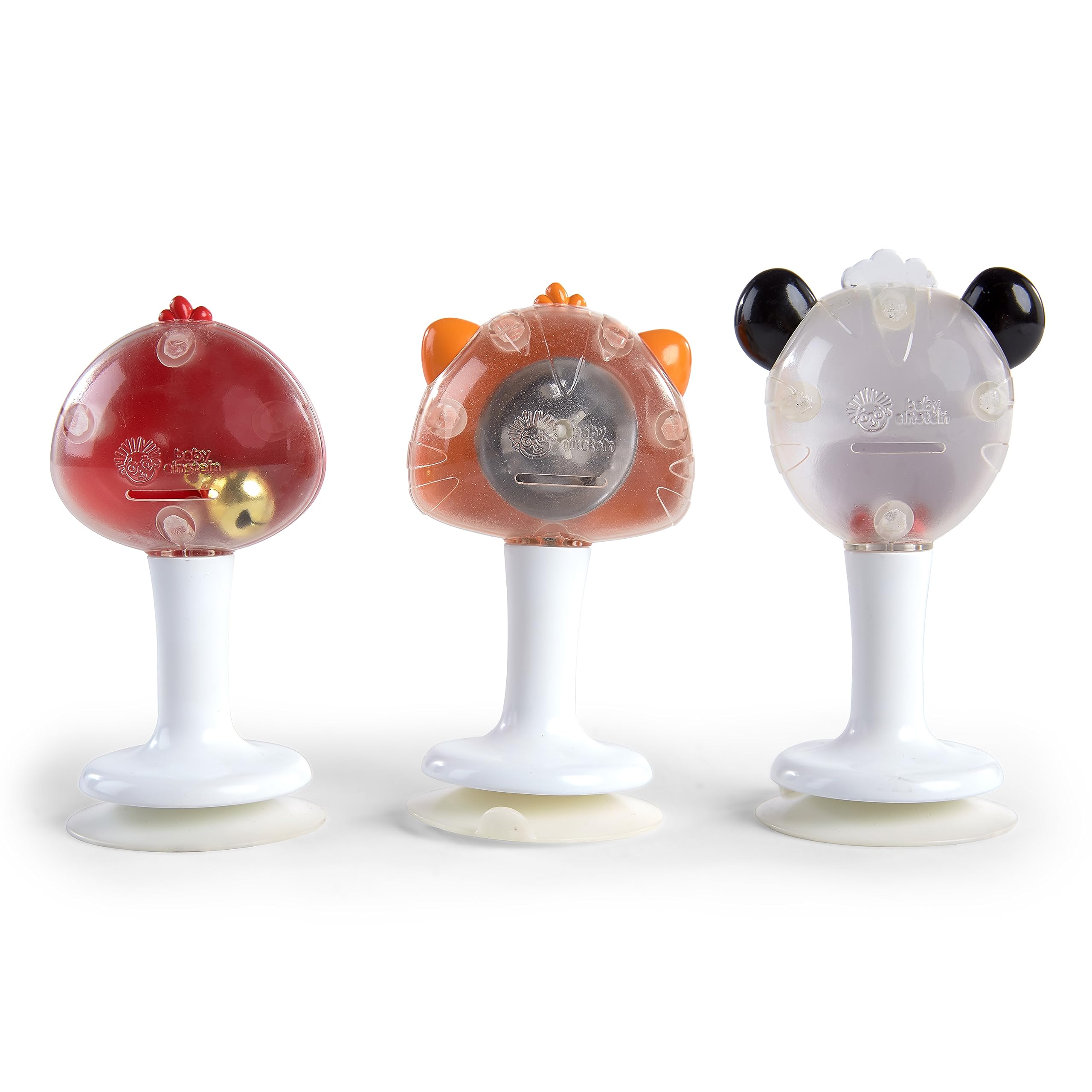 Baby Einstein jingle pals face with distinct sounds to captivate baby.